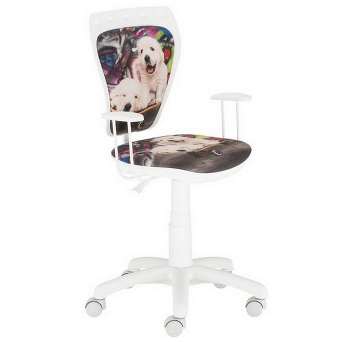 Детски стол Ministyle White - dogs white